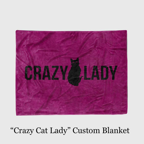 Crazy Cat Lady Blanket