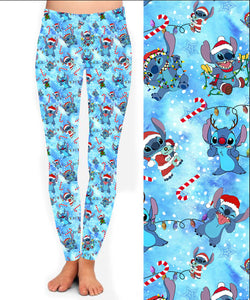 Christmas Alien Leggings