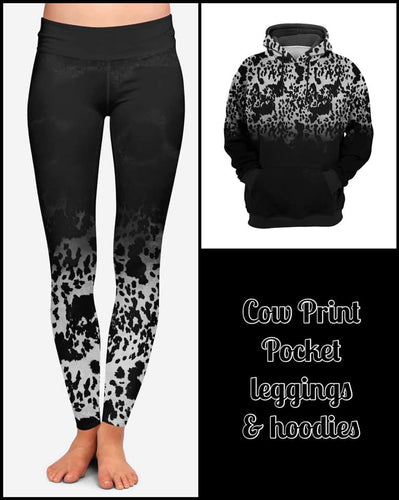 Cow Print Sporty Pocket Leggings