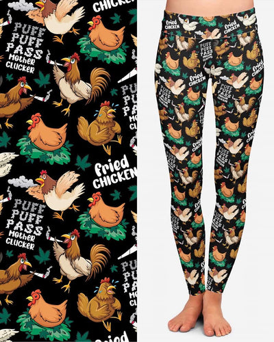 Fried Chicken Pocket Leggings