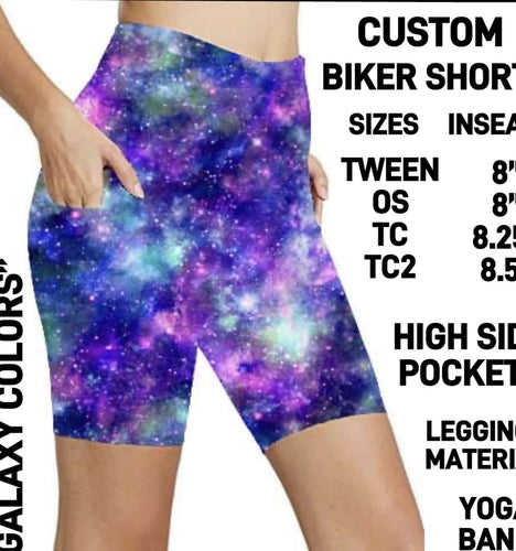 Galaxy Colors Biker Shorts