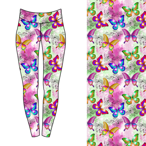 Glitter Butterflies Leggings