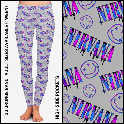 Grunge Band Pocket Leggings