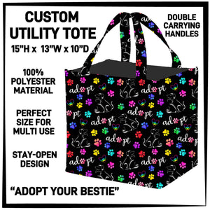 Adopt Your Bestie Utility Square Tote