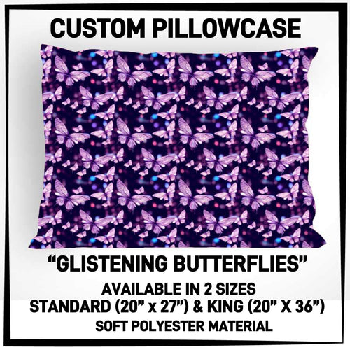 Glistening Butterflies Pillowcase