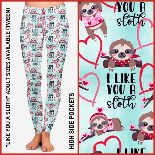 Like You a Sloth Pocket Leggings