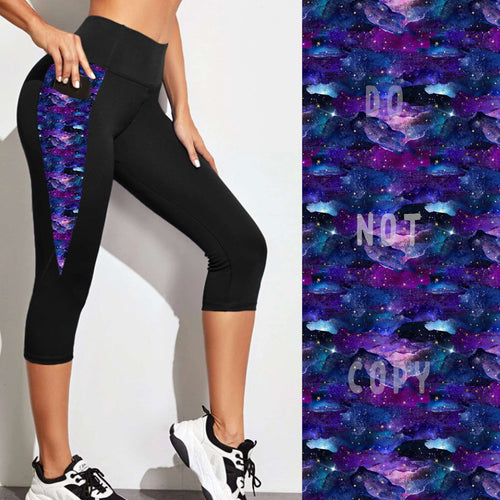 Need Space Pattern Pocket Capris