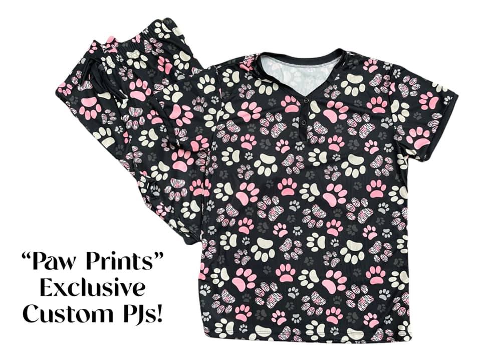 Paw Prints PJ Set