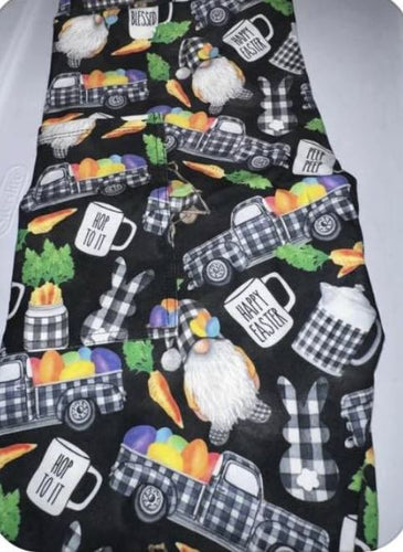 Plaid Easter Trucks Pocket Leggings