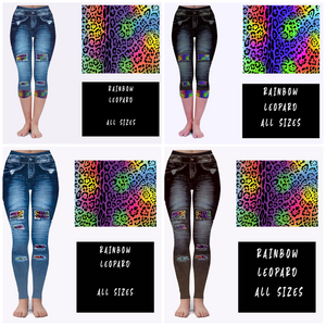 LEGGING JEAN RUN-RAINBOW LEOPARD (ACTIVE BACK POCKETS) – Three Generations  by Chloe