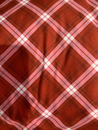 Pink & Red Plaid Leggings