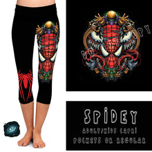 Load image into Gallery viewer, BATCH 65- SPIDEY LEGGINGS/CAPRI/JOGGERS