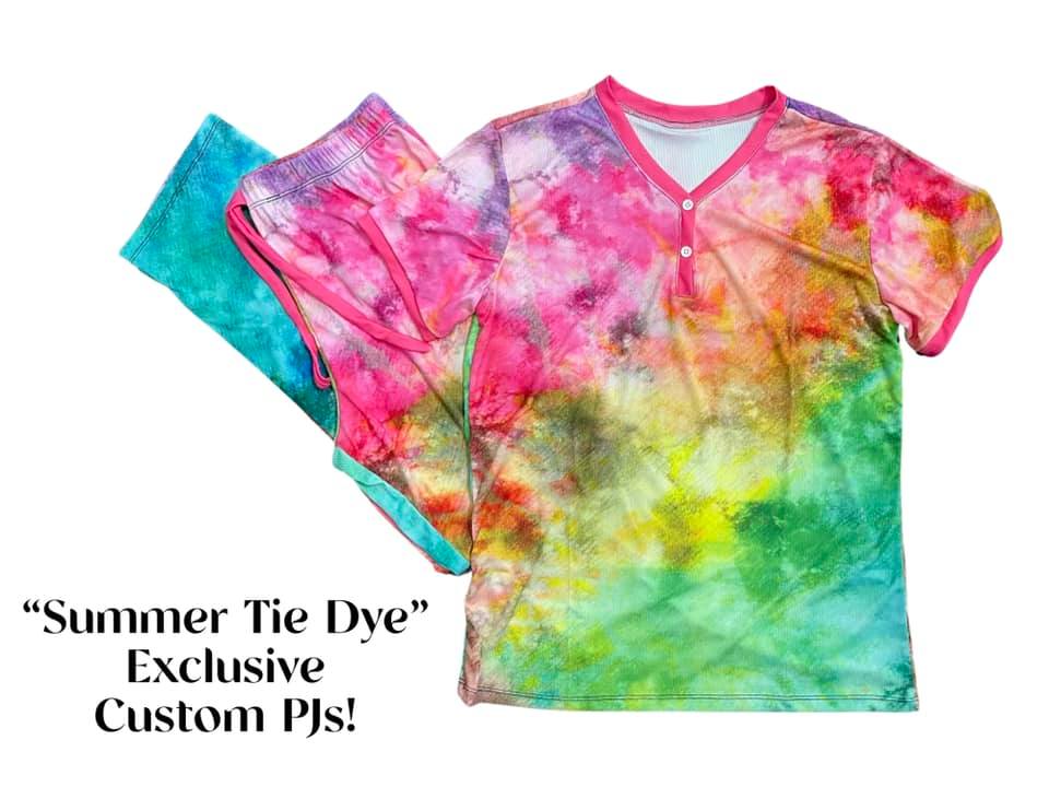 Summer Tie Dye PJ Set