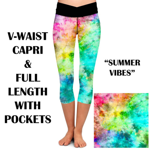 Summer Vibes V-Waist Capris