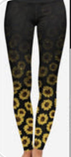 Ombre Sunflower Leggings
