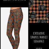 Black Pumpkins Sporty Pocket Leggings