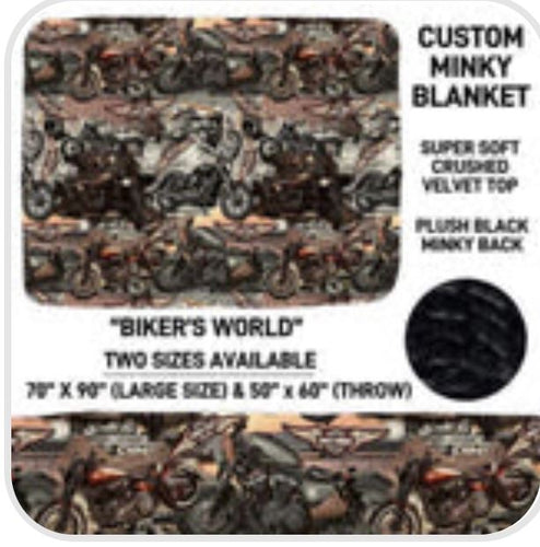 Biker's World Blanket
