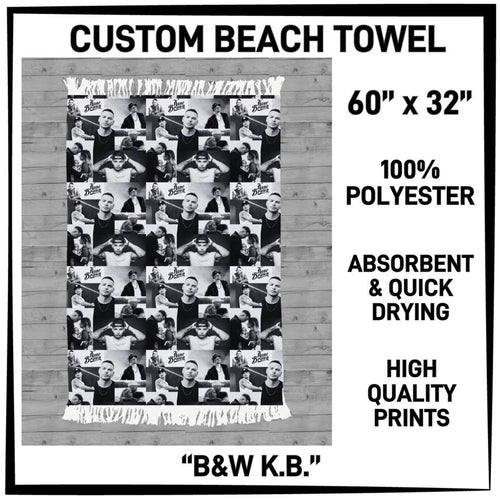 B&W KB Beach Towel
