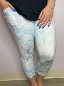 Cool Marble Pocket Capris