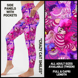 Crazy Cat Smiles Sporty Pocket Capris