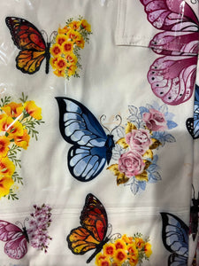 Floral Butterfly Pocket Capris