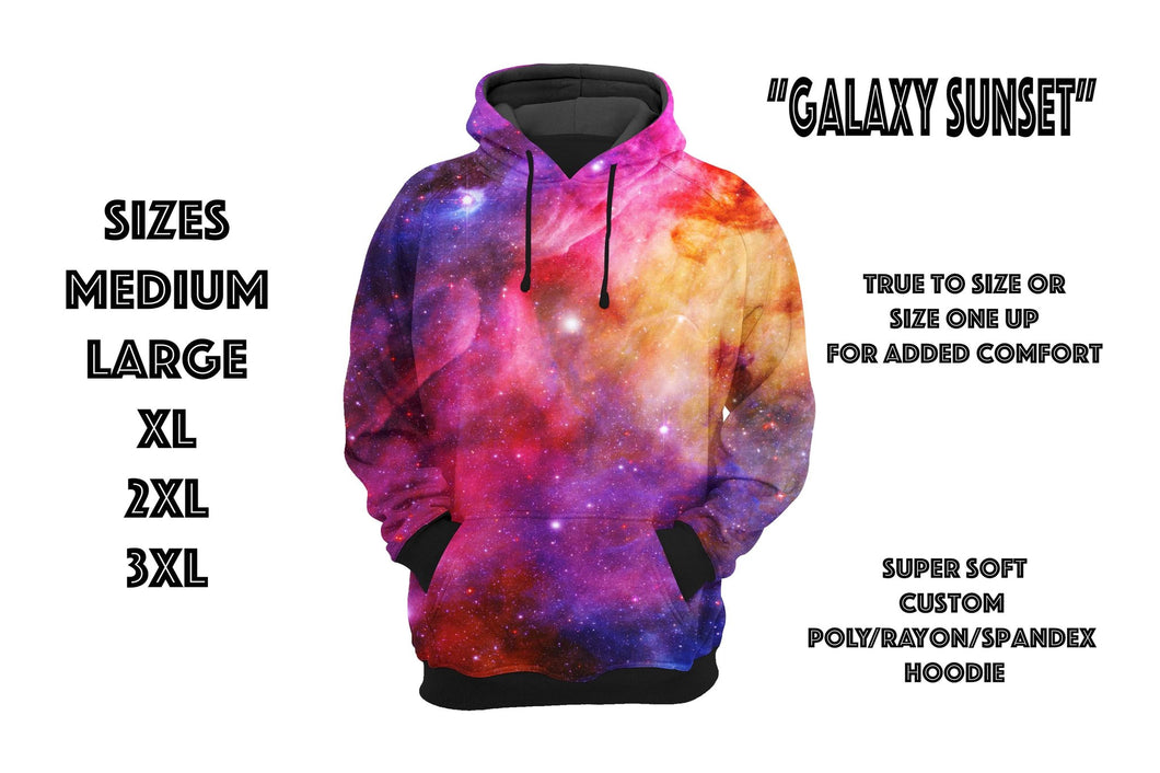 Sunset Galaxy Custom Hoody