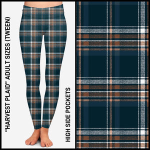 Harvest Plaid Pocket Leggings