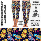 Honey Bear Costumes Pocket Capris