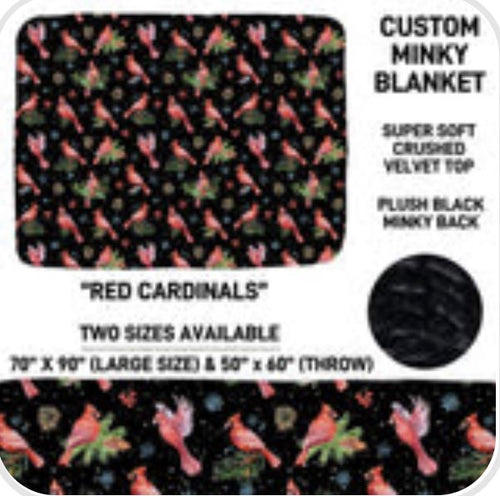 Red Cardinals Blanket