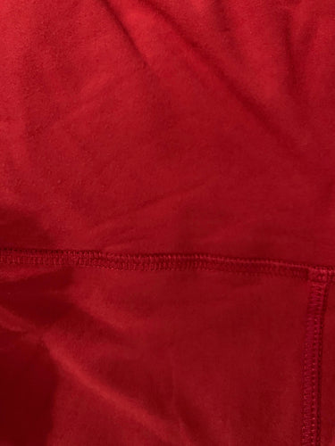 Red Sporty Pocket Leggings