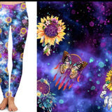 Sunflower Dreamcatcher Pocket Capris