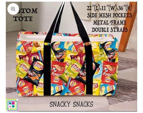 Snacky Snacks Collapsible Tote
