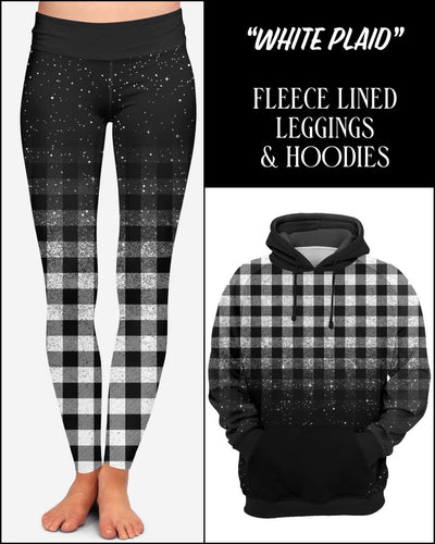 White Plaid Custom Hoody