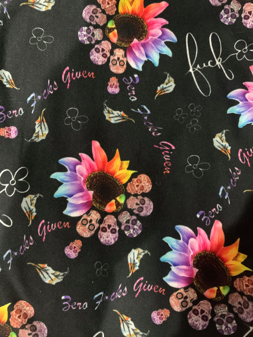 Zero F Sunflower Skull Capris